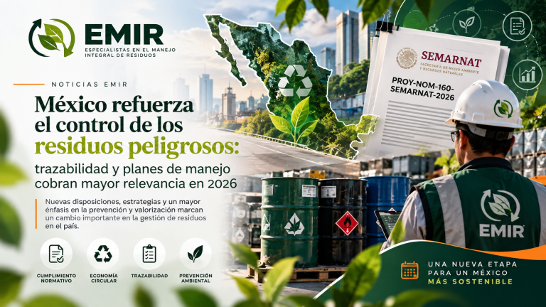 México refuerza el control de los residuos peligrosos: trazabilidad y planes de manejo cobran mayor relevancia en 2026